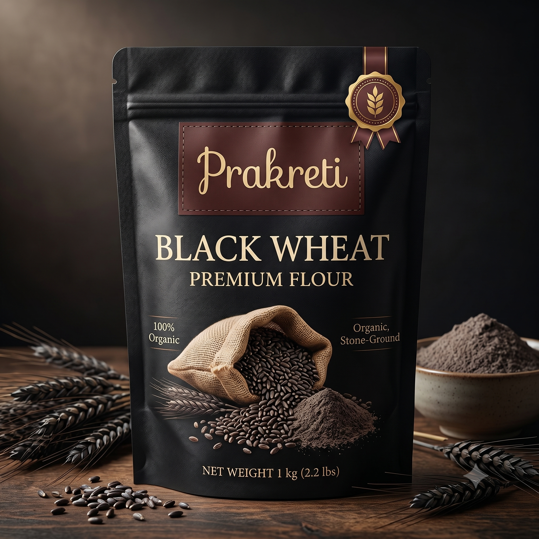 Black wheat premimum flour